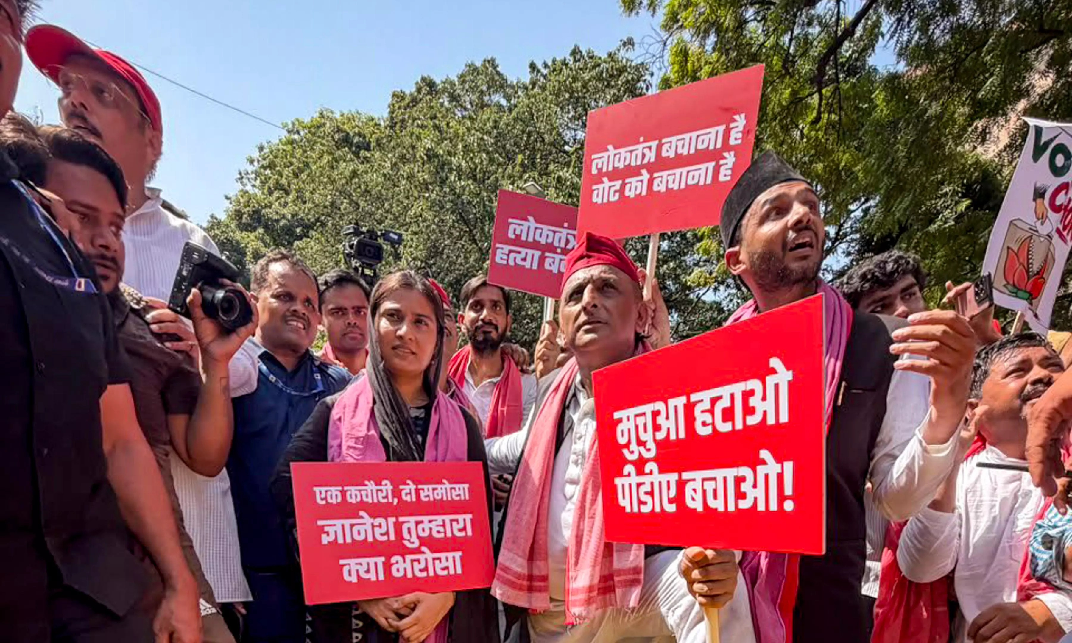 Akhilesh Alleges EC-BJP Nexus, Claims Multiple Entries In Voter List