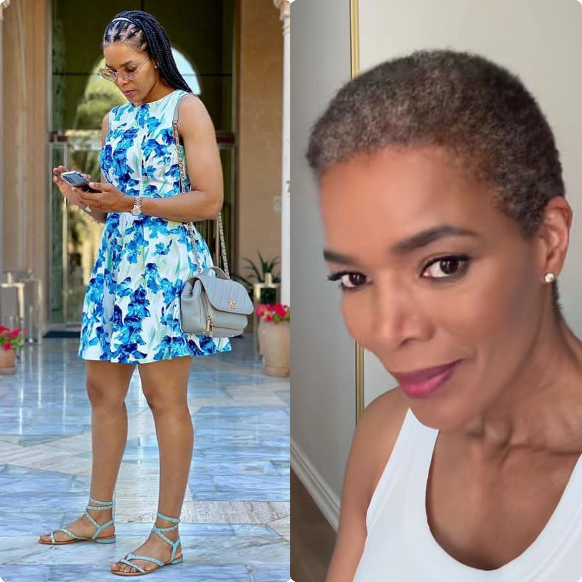 ‘Still looking young’ : Connie Ferguson debuts striking short hair look