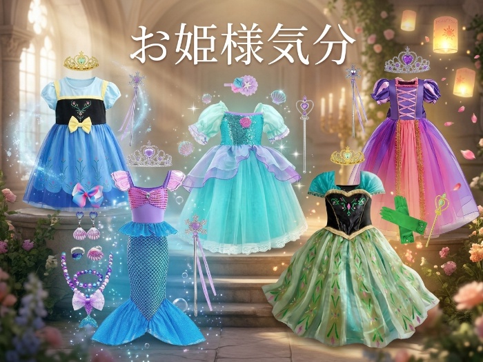 夢見るプリンセスのための華やかコスチューム特集！