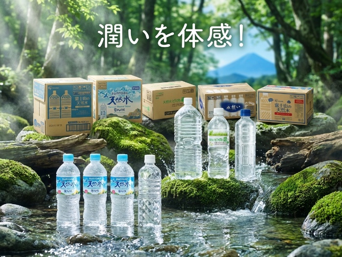 自然の恵みを感じる！国内産ミネラルウォーター特集