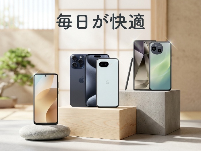 最新SIMフリースマホ5選｜AIもタフも、毎日を軽くする相棒