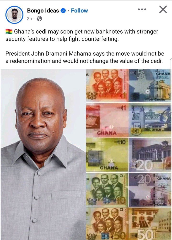 Ghana’s New Cedi Notes: Bank of Ghana Clarifies What to Expect Ahead of November Launch