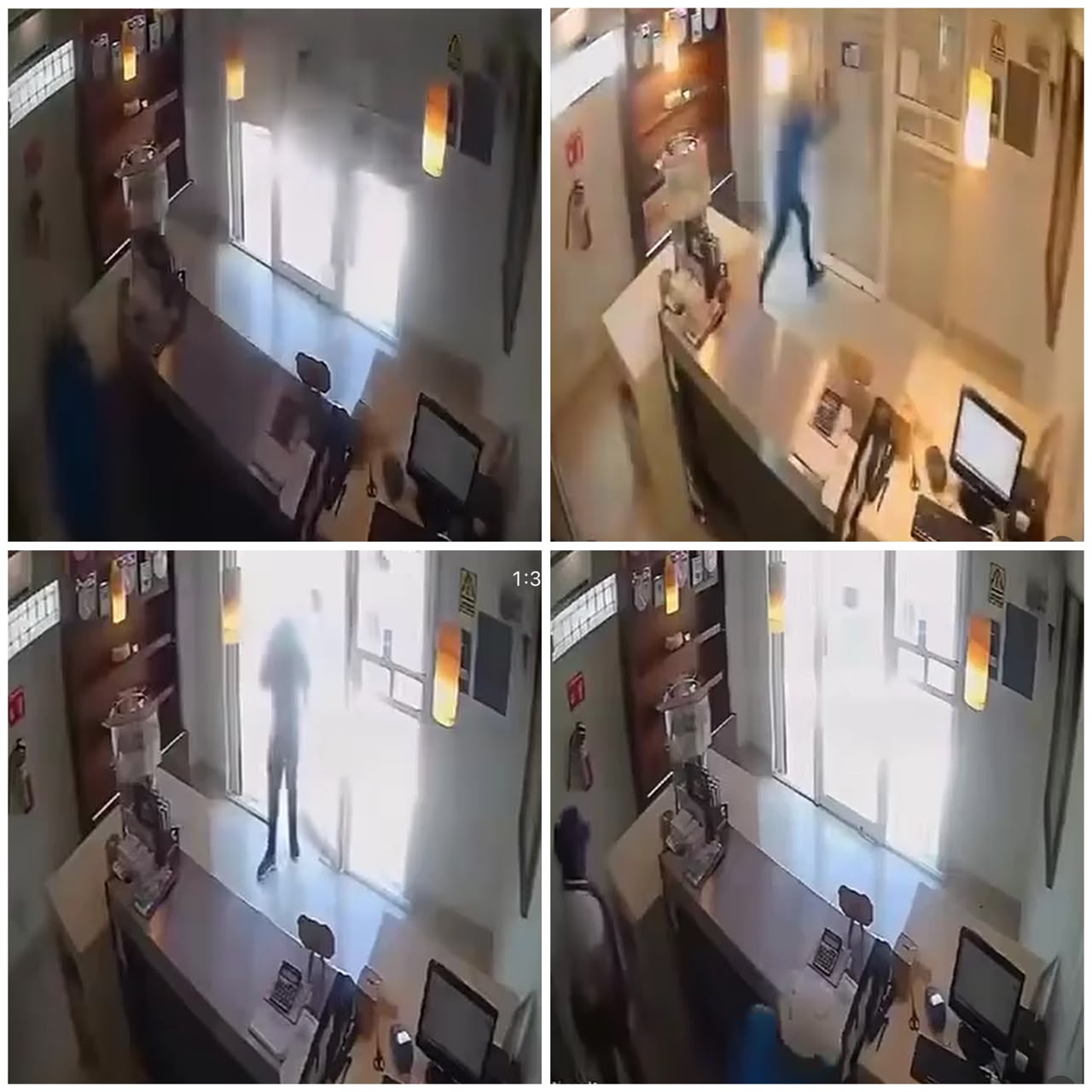 Brave salesgirl locks armed robber inside store after outsmarting him
