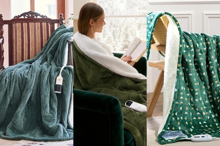 Or this eye-catching blanket with a cool textured design