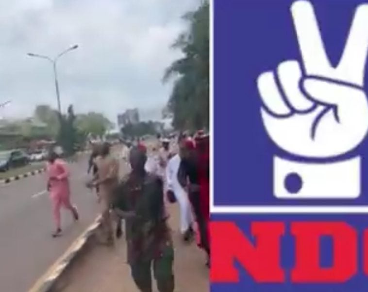 Thugs attack NDC members in Enugu [VIDEO]
