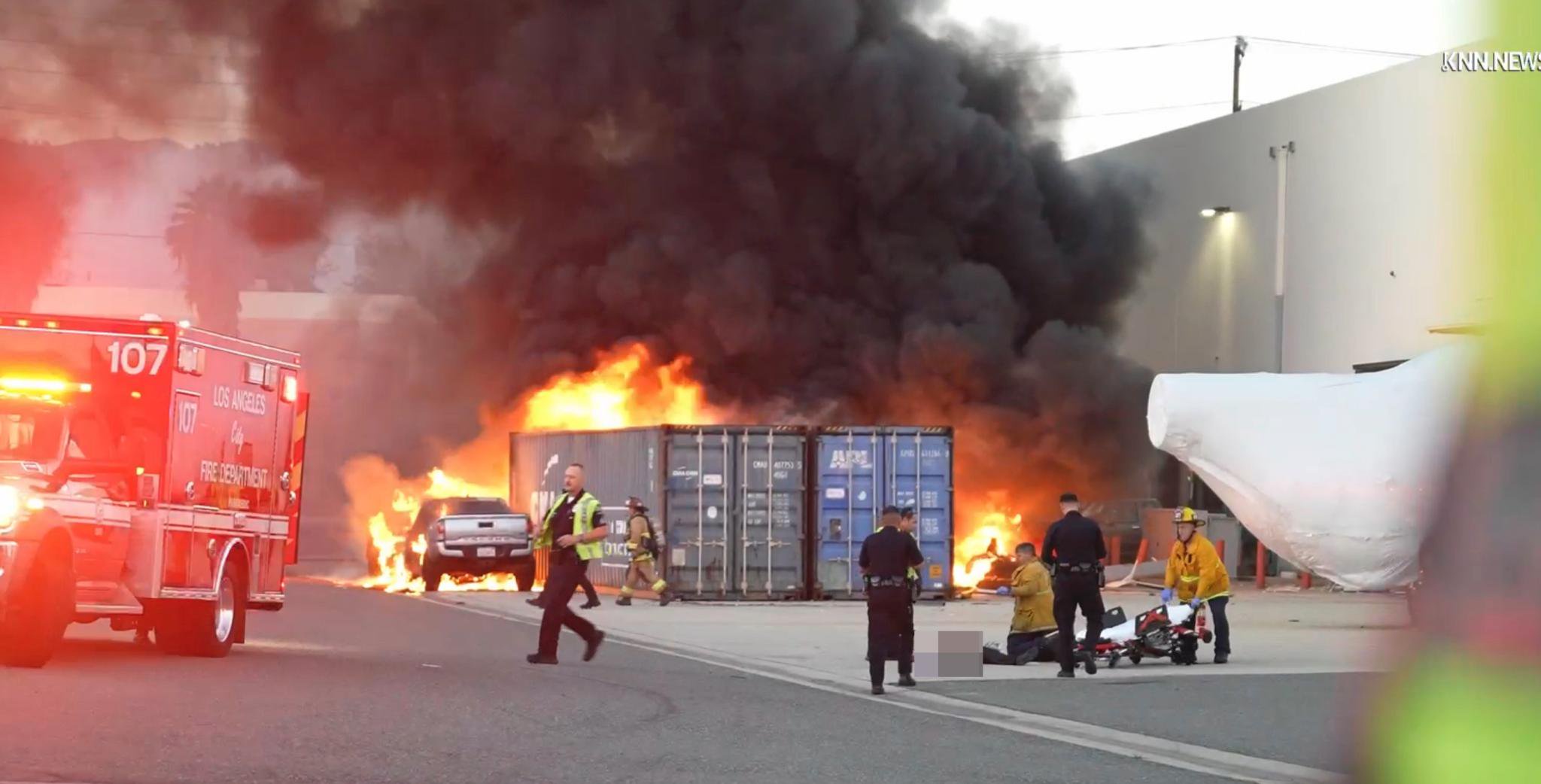 NBC helicopter crashes in fireball, killing 3 in Chatsworth as news anchor says ‘we have lost contact with our people’