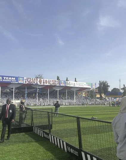APC Campaign: Supporters Sleep On Streets, Storm Kaduna Stadium