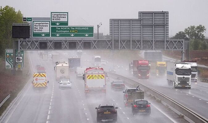 Met Office names 24 areas facing heavy rain on Wednesday- full list