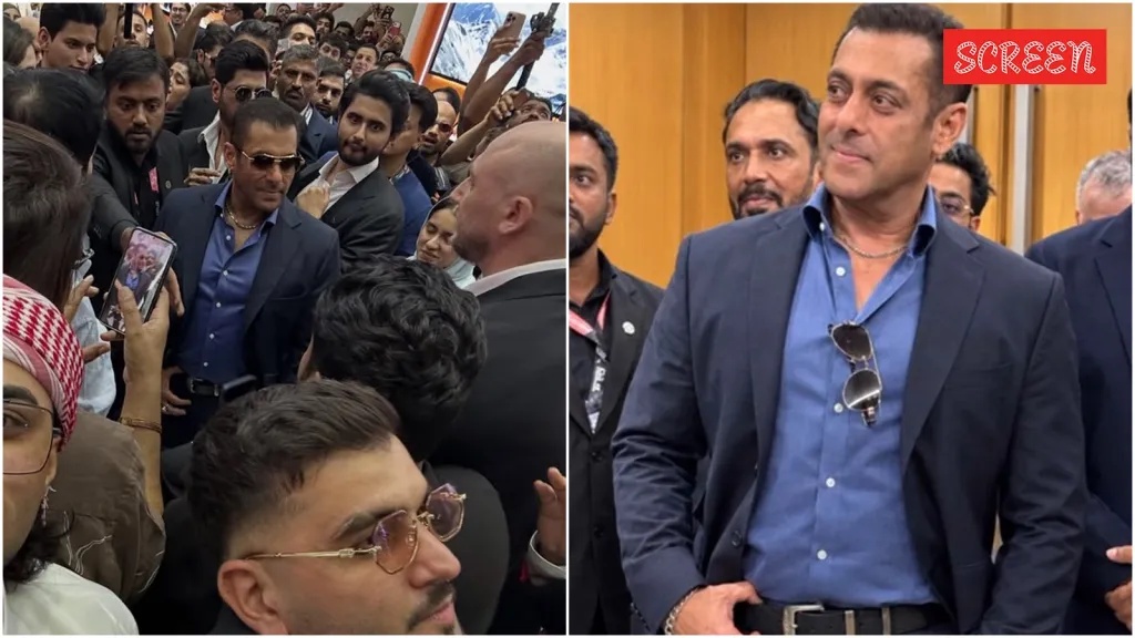 Salman Khan sparks massive fan frenzy at Dubai event, security struggles to control crowd