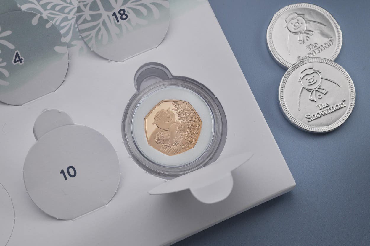 ‘Hidden’ gold coin waiting to be found in Royal Mint’s Snowman advent calendar