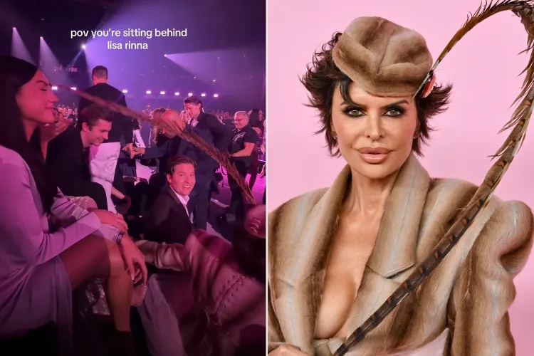 Influencer Gets Whacked in Face by Lisa Rinna’s Massive Hat Feather at Victoria’s Secret Fashion Show, The Real Housewife Responds