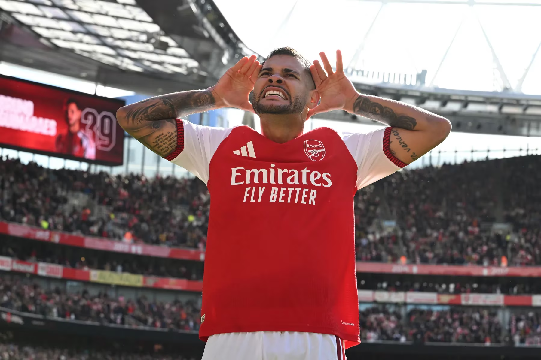 EPL: Guimaraes’ winner helps Arsenal fight back to beat Leeds 2-1