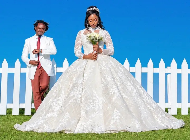 Bahati Unveils Diana Marua’s Elegant Bridal Look Ahead of November Wedding