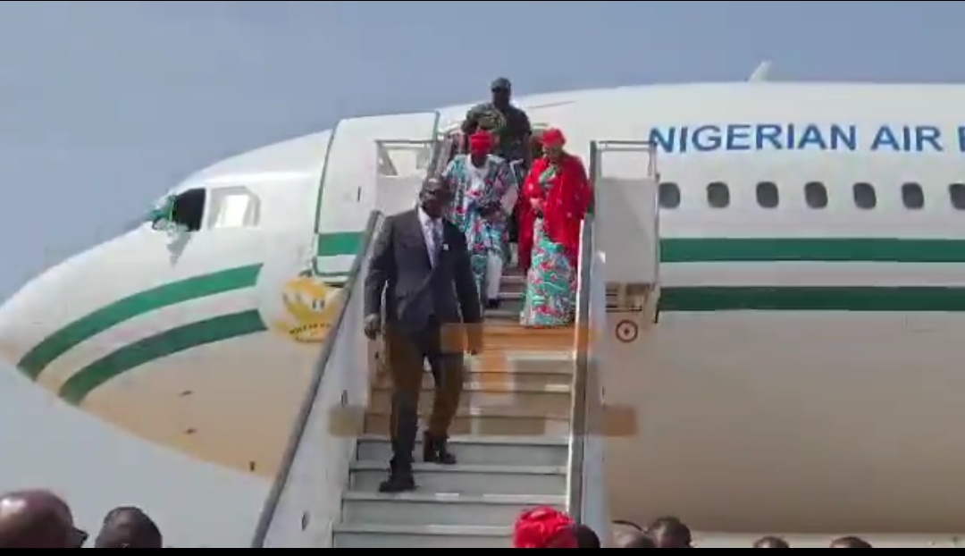 Tinubu, First Lady Oluremi Arrive Kaduna for 2027 Re-election Campaign Flag-Off