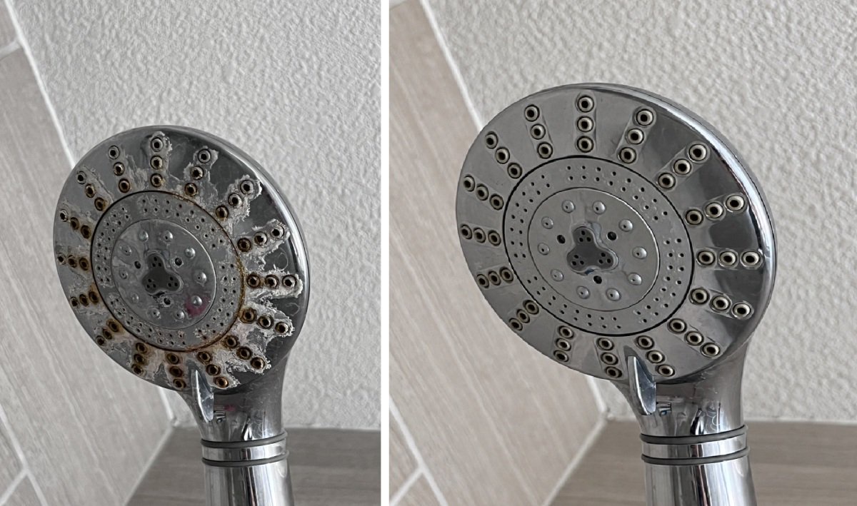 Vinegar Isn’t Your Only Option for Shower Head Limescale This White Powder Tackles the Clogged Holes