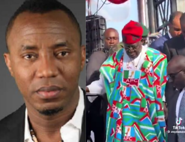 Reactions Trail Sowore’s Comment About How Tinubu Walked Down The Stage In Kaduna State