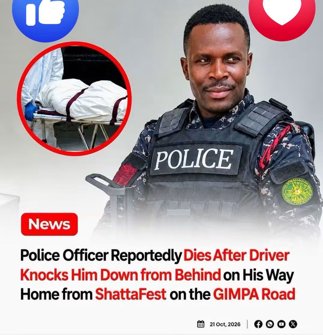 Police Officer Reportedly Dies After Driver Knocks Him Down From Behind On His Way Home