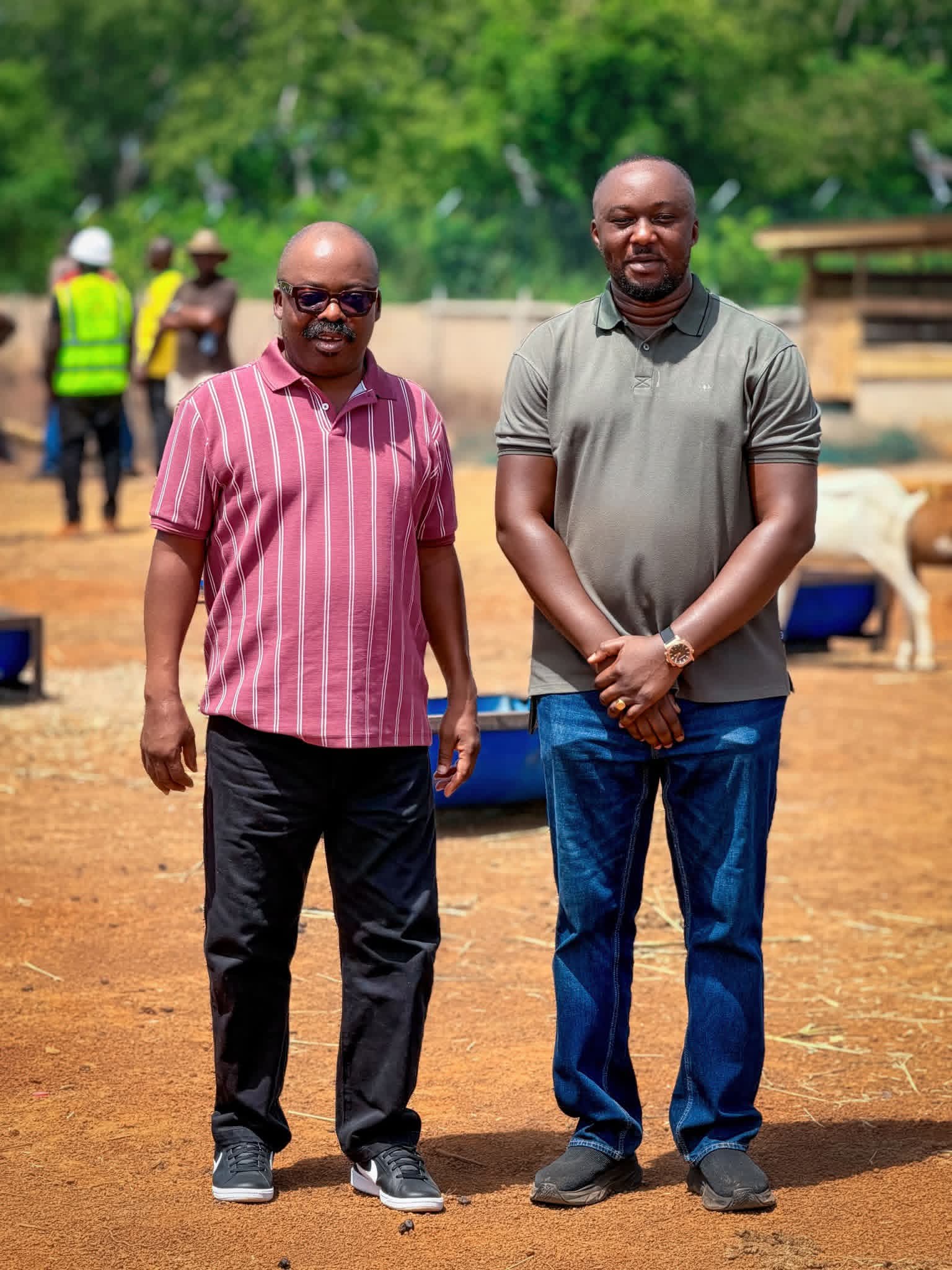 Malik Basintale CEO of YEA Hosts His Mentor Dr. Callistus at His Farm