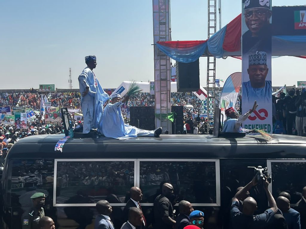 Today’s Headlines: Campaign Flag Off: Tinubu Shuts Down Kaduna; NSCDC Arrests 22-Year-Old Over Theft