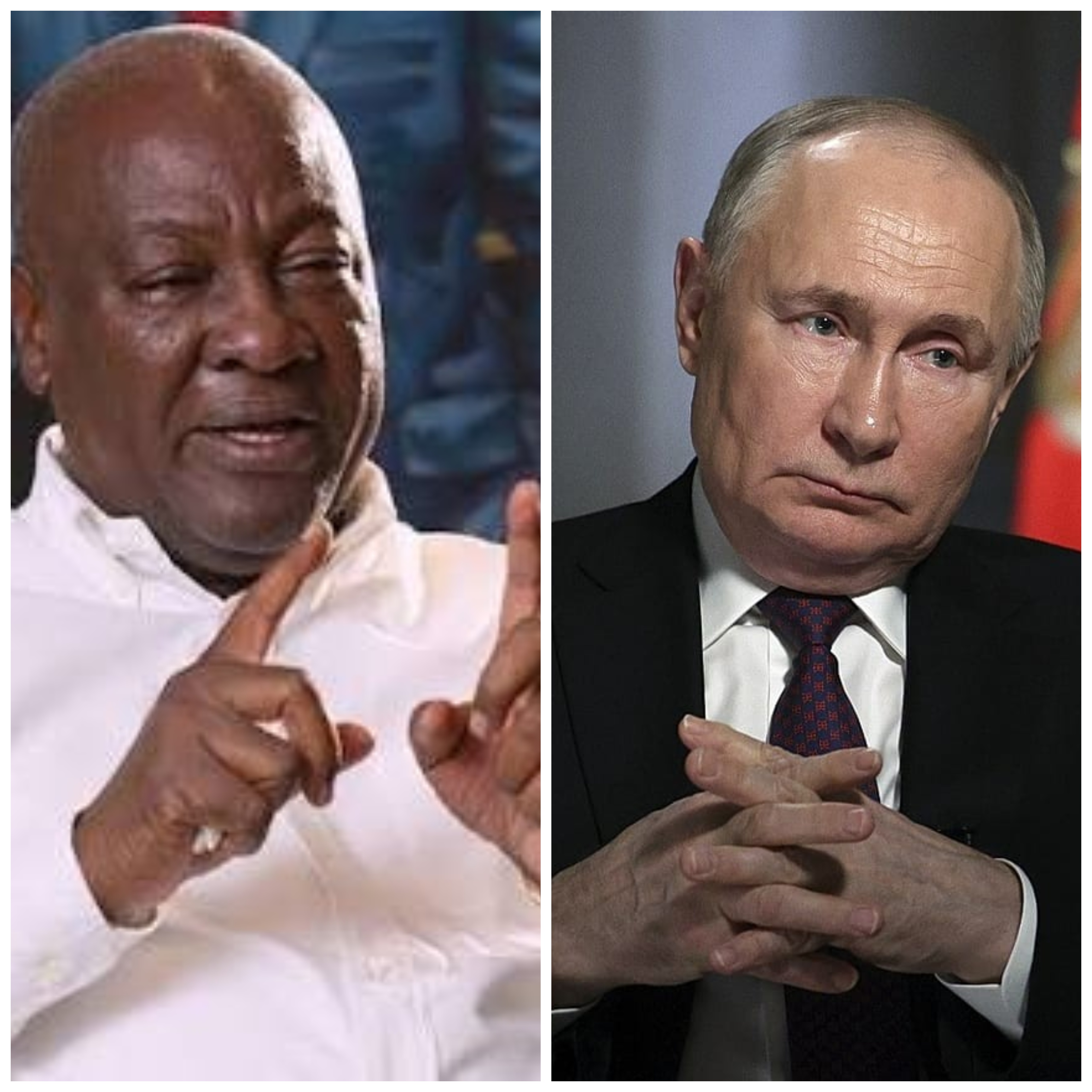 Massive Reactions After Mahama Says He’s Going To Russia To Convince Putin To Agree To A Ceasefire