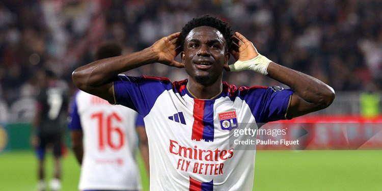 Ernest Nuamah on target as Lyon secure crucial European win over Crystal Palace
