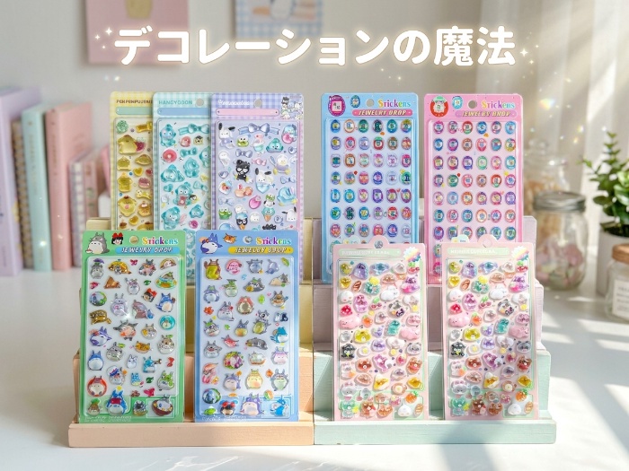 カラフルで楽しい！3Dシールの魅力を探る