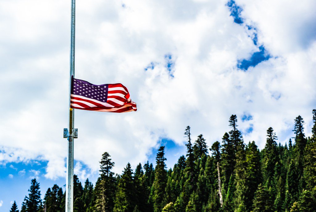 Flags ordered to fly half-staff for nearly 1million Americans after brave cop killed in the line of duty