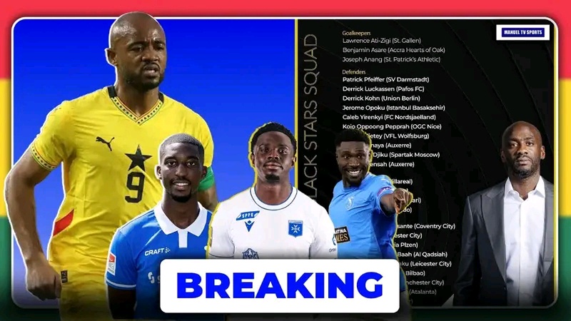 Black Stars Name Squad For Austria And Germany Friendlies