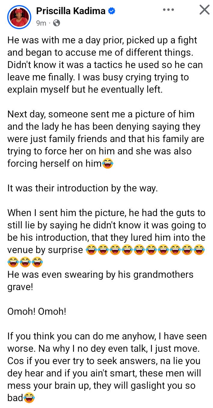 “My ex did wedding introduction with his family friend a day after he broke up with me” – Nigerian lady says