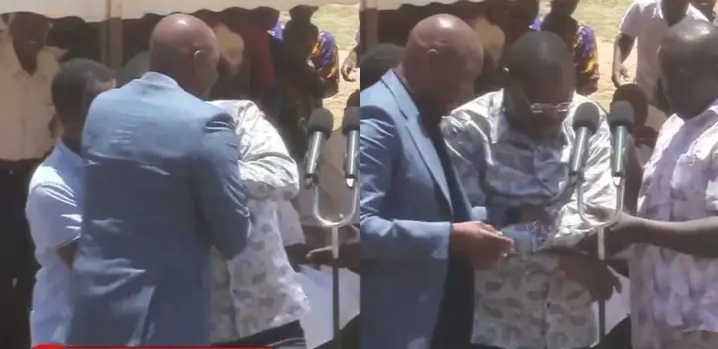 Drãma as Farouk and Other Leaders Rush to Help Wetang’ula After He Slips on His Way to the Podium