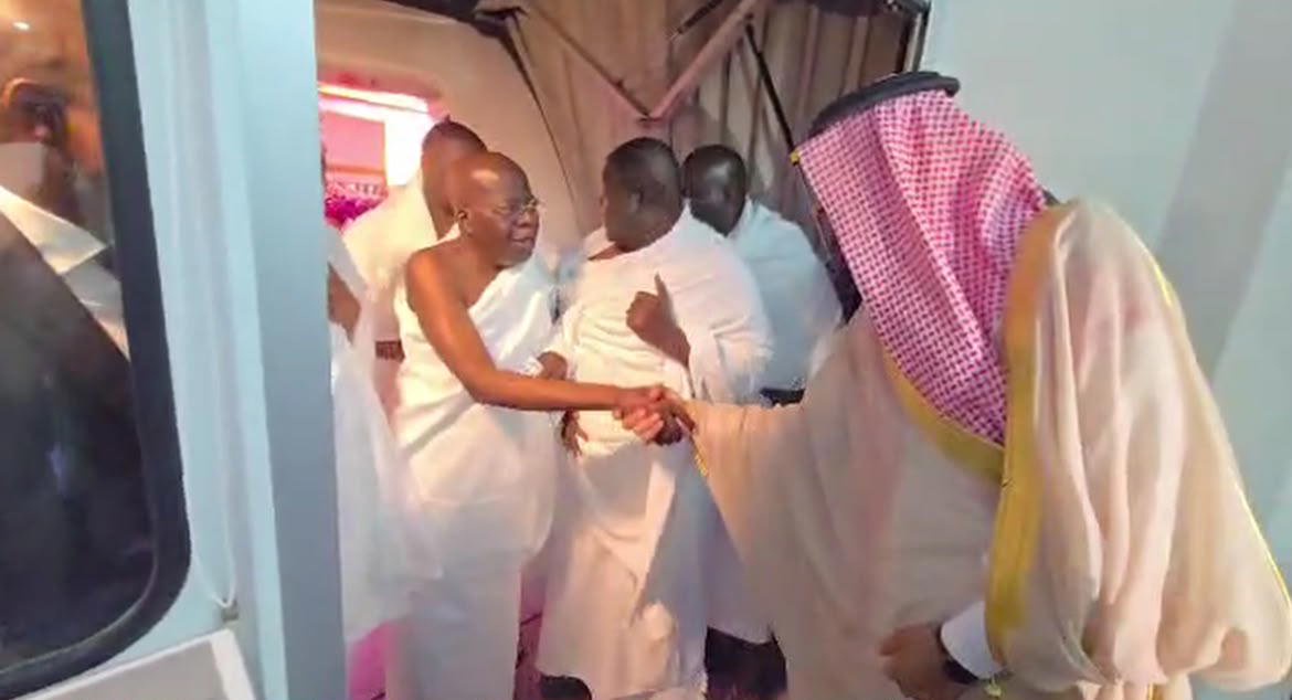 Just In: Tinubu lands in Saudi Arabia for Umrah