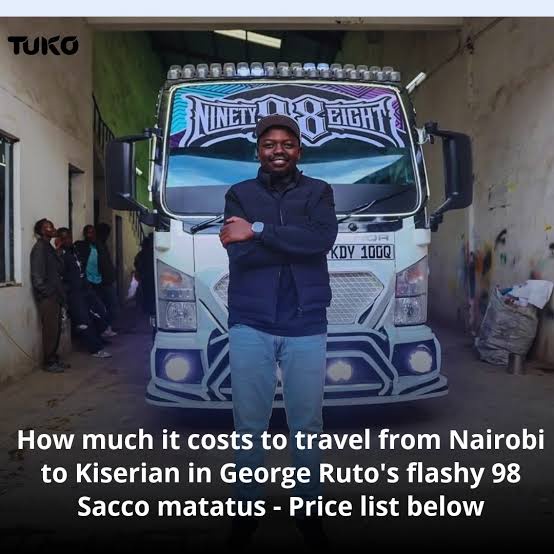 George Ruto: How Much 98 SACCO Matatus Charge Passengers from Nairobi to Rongai and Kiserian
