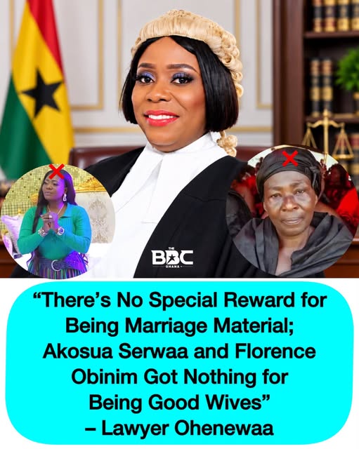 There is no special reward for being marriage material, Akosua and florence are example – Ohenewaa