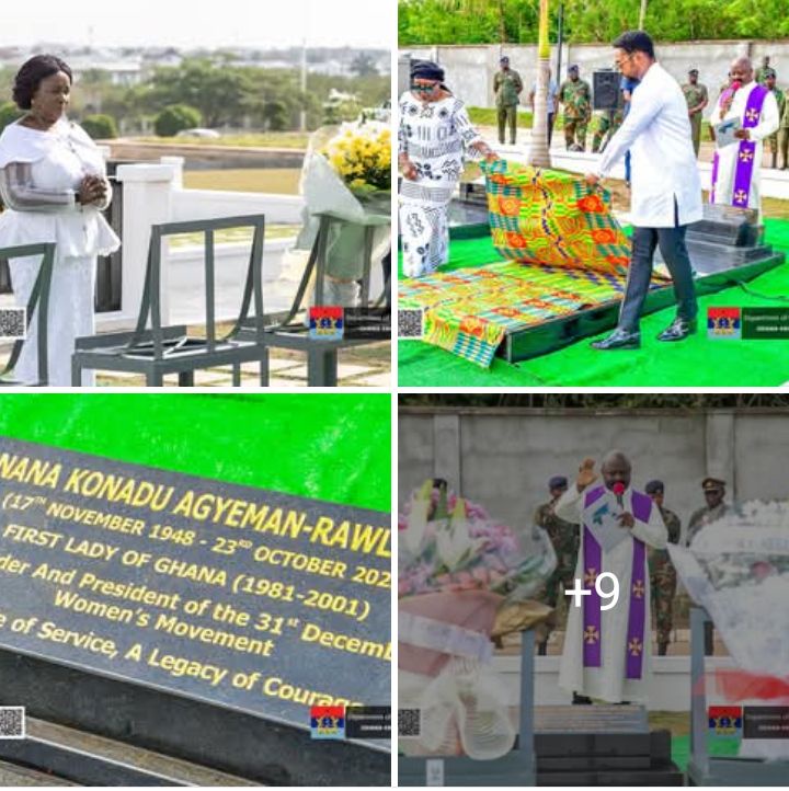 Agyeman-Rawlings Family Unveils Tomb for Nana Konadu Agyeman-Rawlings on First Anniversary