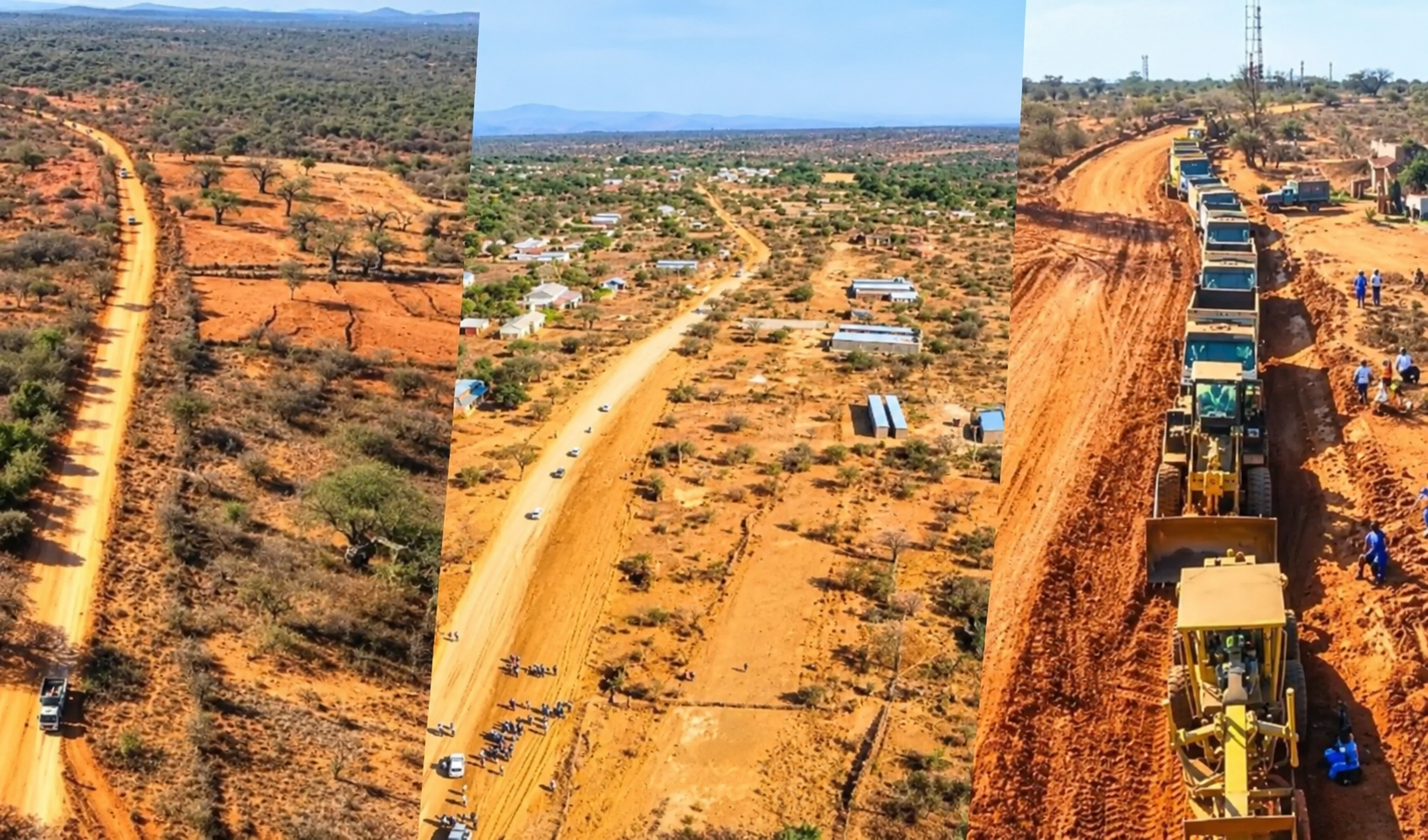 Kenyans React With Disbelief After Images of Ruto’s Newly Launched Road Emerge
