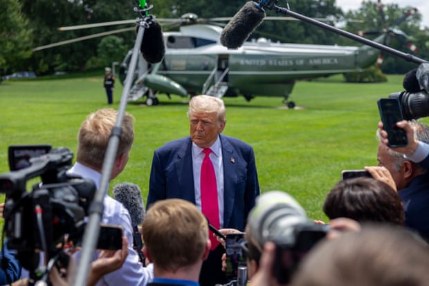 US justice department investigating TV networks over Trump pool coverage