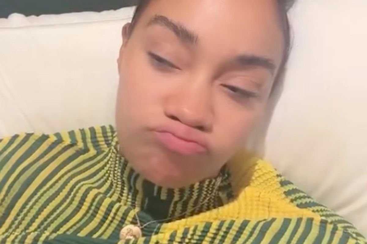 Pregnant Leigh-Anne Pinnock shows baby bump saying ‘today I had to say absolutely not’