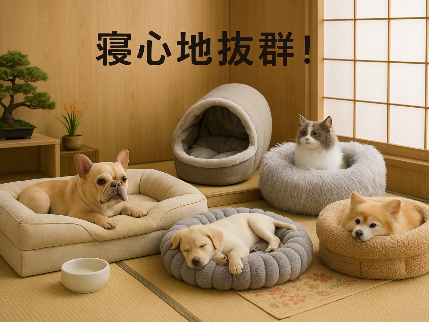 ペットと過ごす快適時間のためのベッド選び！