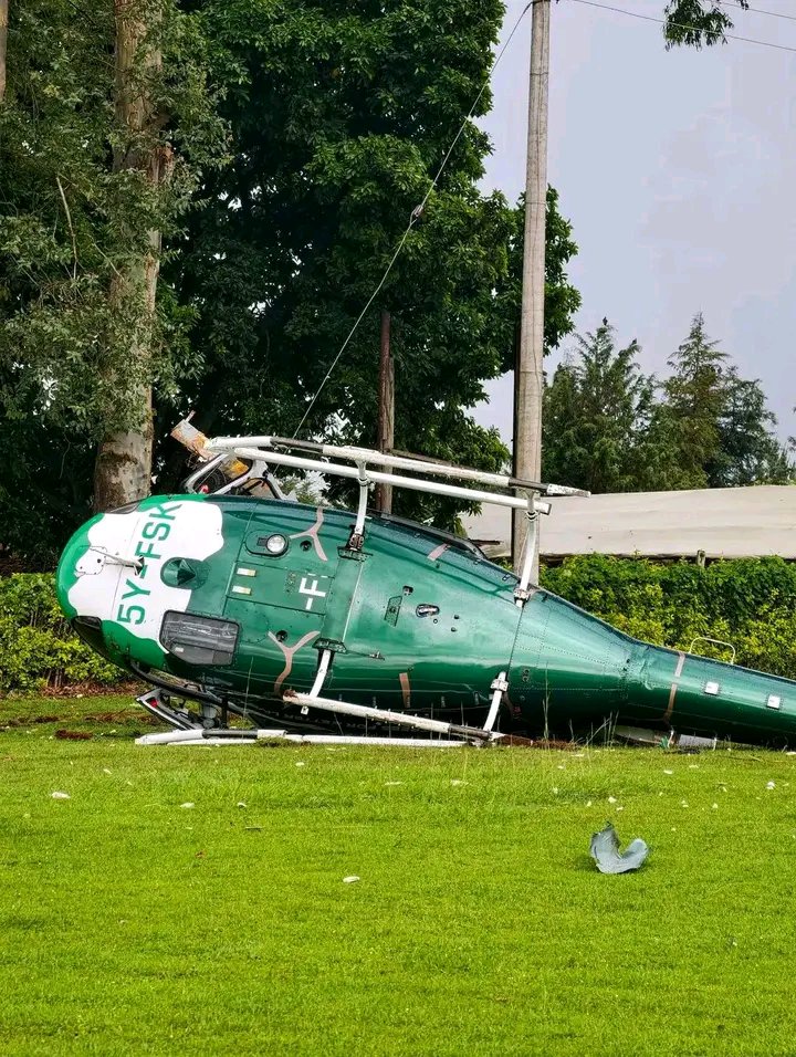 Video: Watch How Firefighters Fought To Prevent Fire On A Crashed Chopper Carrying Government Officials