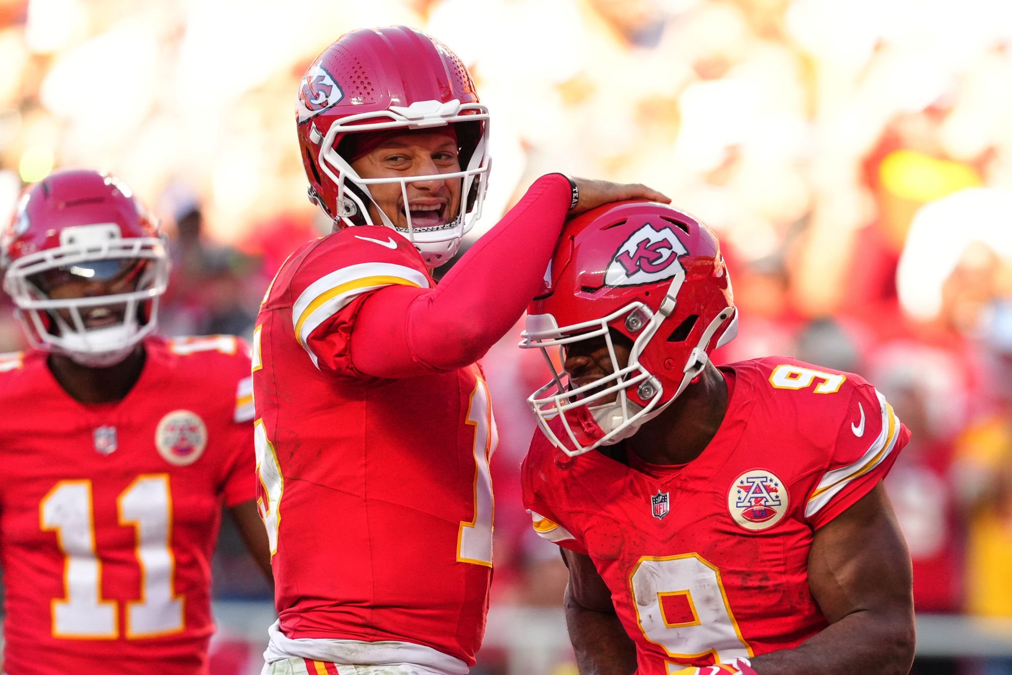 Patrick Mahomes now has a new Chiefs teammate and looks to be putting Tyreek Hill and their issues behind him