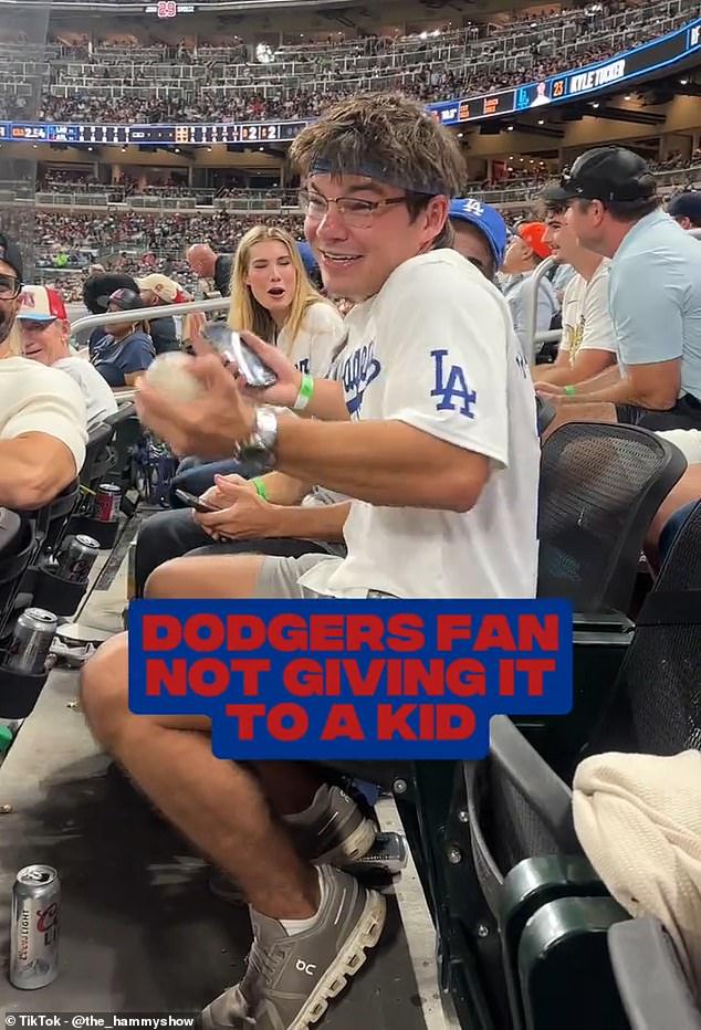 Dodgers fan sparks intense debate after catching ball and refusing to give it to small child: ‘I’m sorry, I can’t’