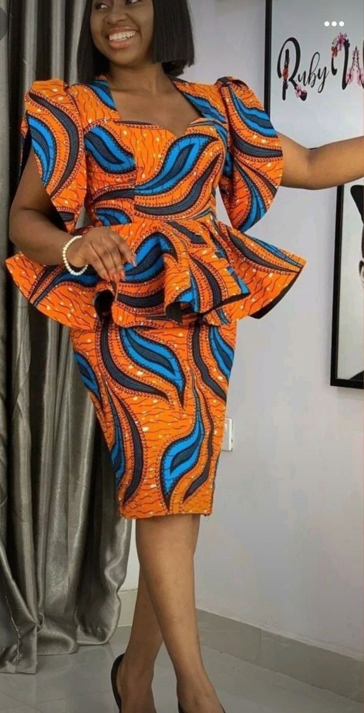 How to Wear Ankara Peplum Tops With Different Skirt Styles for a Classy Look