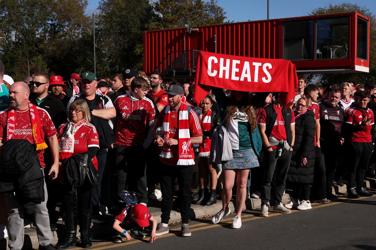 Man City greeted with boos and chants from Liverpool supporters in first match after guilty verdict