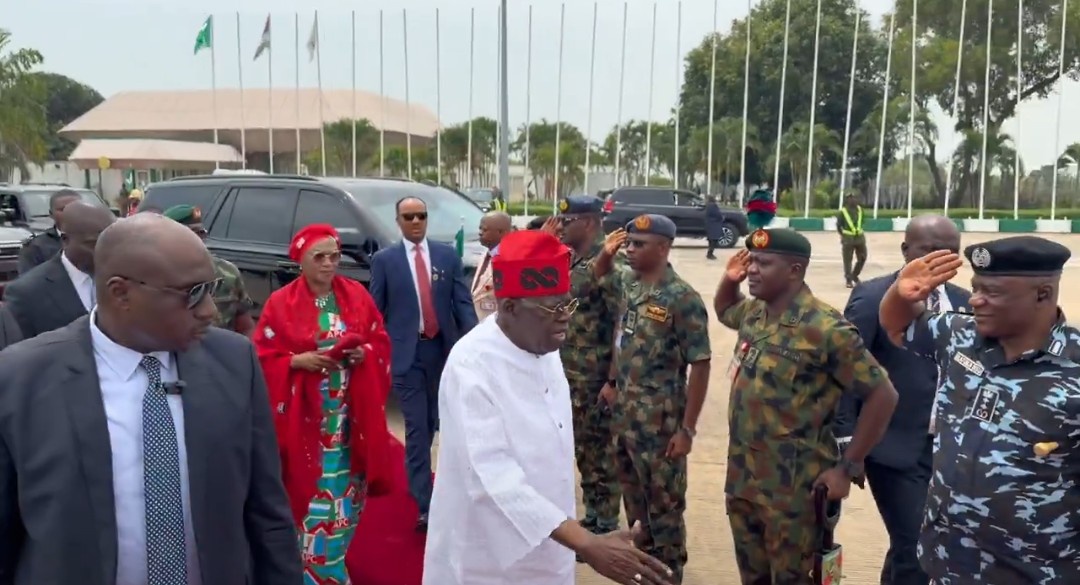 VIDEO: Moment President Tinubu Leaves Abuja for APC Presidential Campaign Rally in Kaduna
