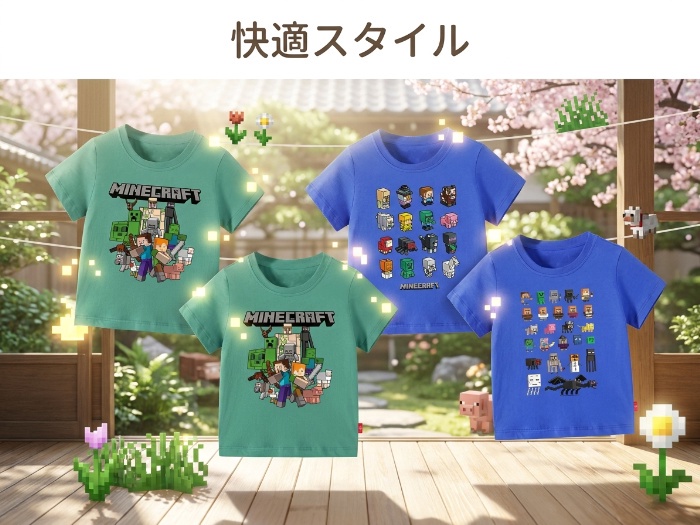 キッズの毎日を彩る！人気ゲームデザインTシャツ特集