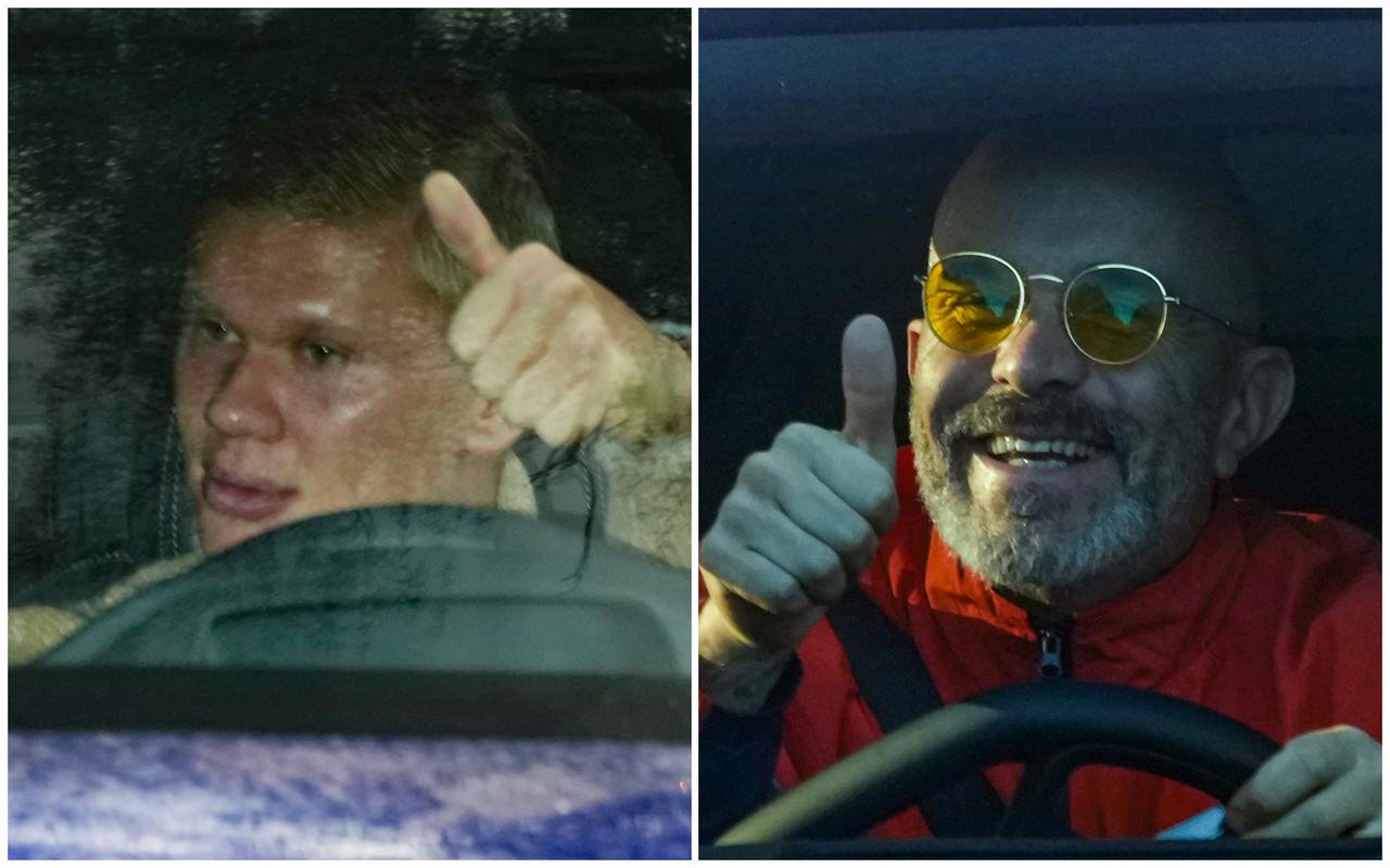 Pictured: Man City stars return to training for first time since club’s Premier League charges verdict