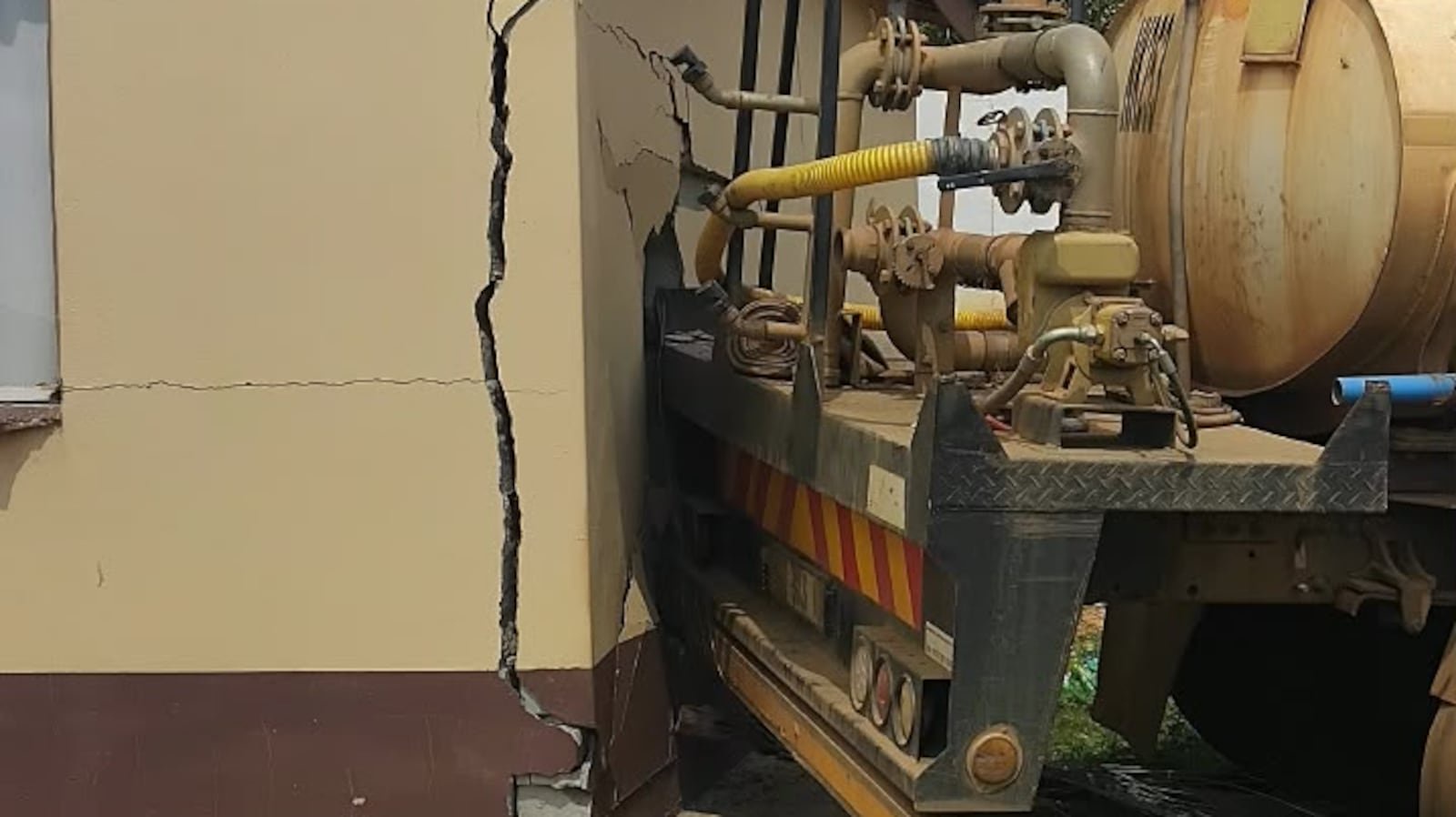 Water tanker found snoring