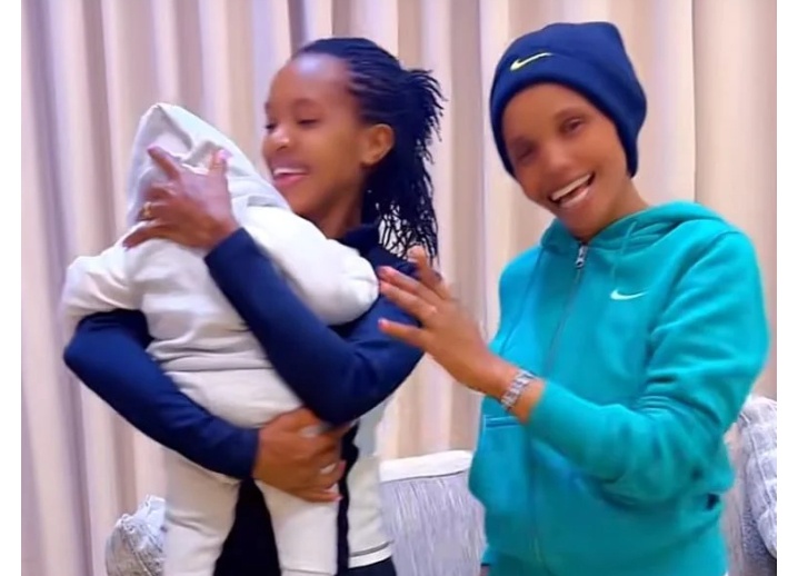 Faith Kipyegon Melts Hearts as She Holds Beatrice Chebet’s Baby in Sweet Dance Video
