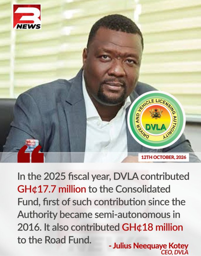 DVLA Makes Historic GH¢35.7m Contribution to State Funds After Years of Semi-Autonomy