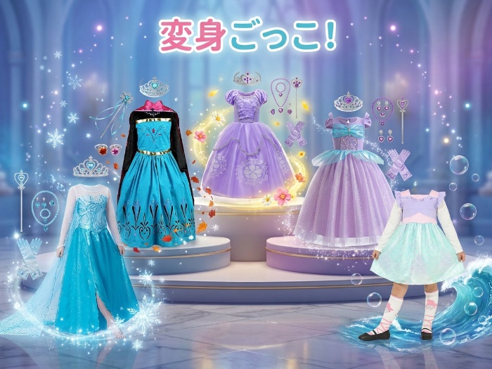 お子様をプリンセスに！夢のコスチュームコレクション